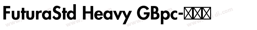 FuturaStd Heavy GBpc字体转换